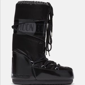 ICON GLANCE BLACK SATIN BOOTS